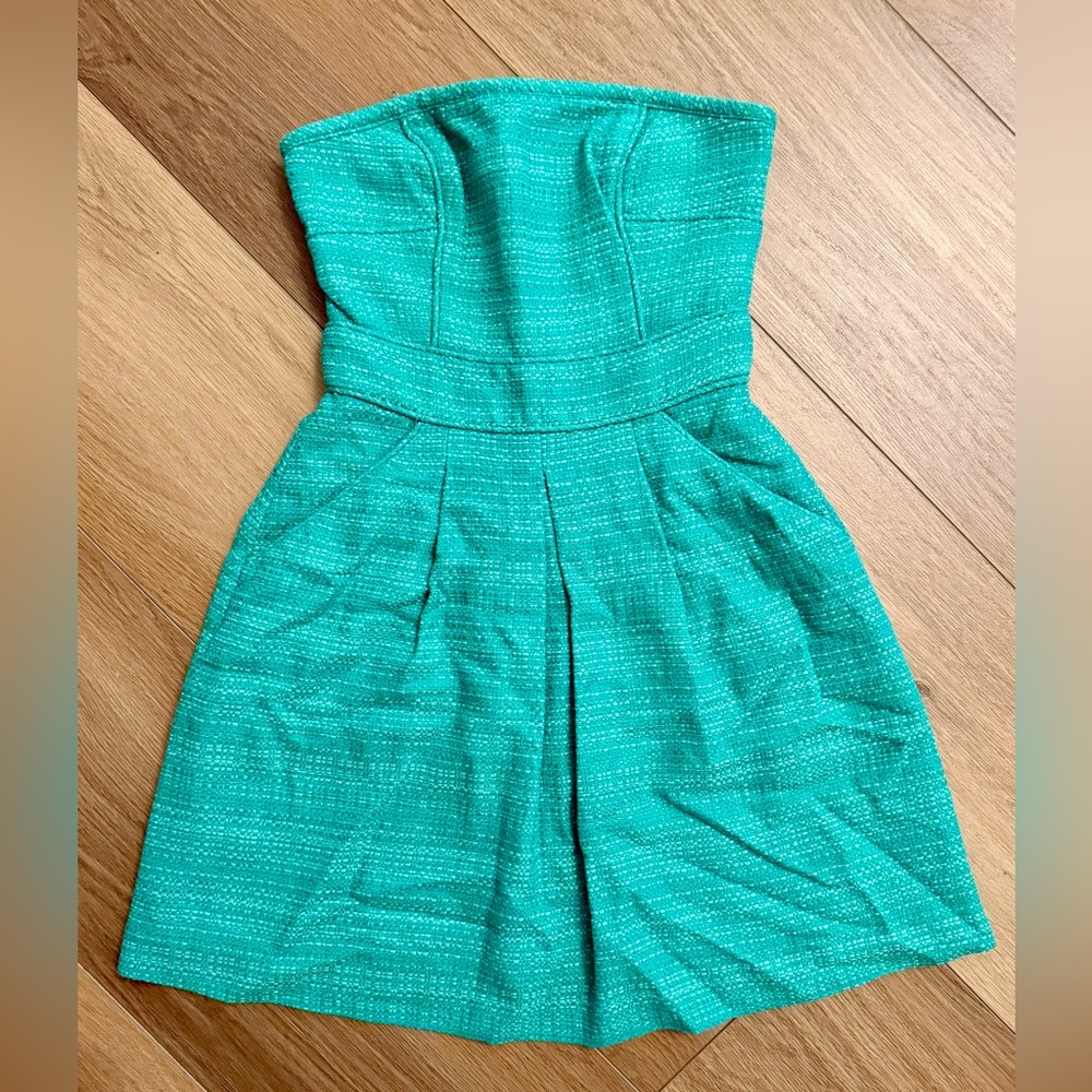 Banana Republic Tweed Strapless Dress Pockets - 0P
